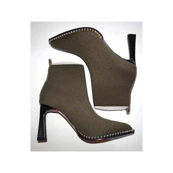 BCBGeneration Women's Beya Fashion Boot, Dark Olive Flyknit, Size 5 - Picture 6 of 16